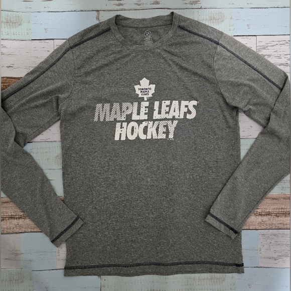 Toronto Maple Leafs Long Sleeve Shirt. 100% Polyester. Dry Fit (US Medium 38/40) - Picture 1 of 5